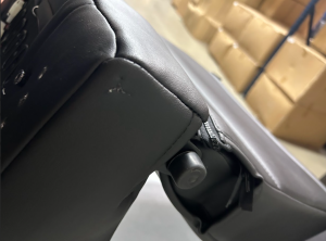 Corbeau-Blem - Blemished Corbeau Moab Black/Dark Grey Vinyl Reclining Back Racing Seats - Pair - Image 4
