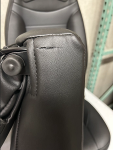 Corbeau-Blem - Blemished Corbeau Moab Black/Dark Grey Vinyl Reclining Back Racing Seats - Pair - Image 7
