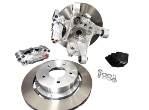 Aerospace Brakes 4 Piston Rear Direct Bolt-On Pro-Street Disc Brake Kit for 2009-2025 Nissan 370Z / Nissan Z / Infiniti Q50,Q60,Q70,G37