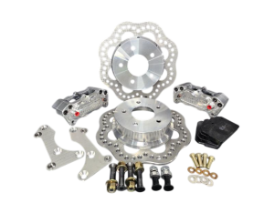 Aerospace Brakes 4 Piston Rear Direct Bolt-On Pro-Lite Drag Racing Disc Brake Kit for 2009-2025 Nissan 370Z / Nissan Z / Infiniti Q50,Q60,Q70,G37