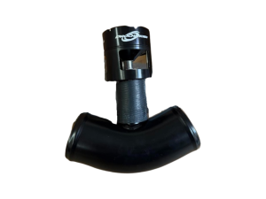 ProCharger 3" Curved Steel Air Tube w/ Open Bullet Valve