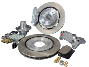 Aerospace Dodge Dakota 2WD 1987-1996 4 Piston Heavy Duty Front Pro-Street Disc Brakes Drilled and Slotted Rotors