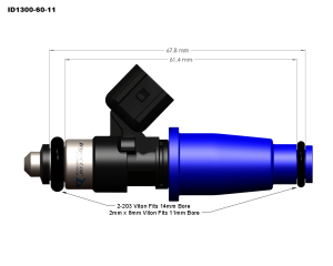 Injector Dynamics - Injector Dynamics ID1300XDS Fuel Injectors for Honda B/D/H/F Series Engines & Nissan SR20 FWD/RWD Engines - Image 2
