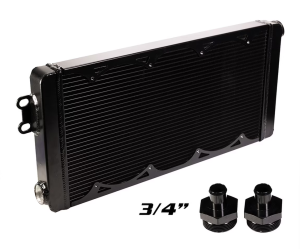 VMP Performance  - VMP Performance Universal Triple Pass Heat Exchanger -20 ORB Inlet/Outlet (Includes 3/4" Hose Fittings) - Image 2