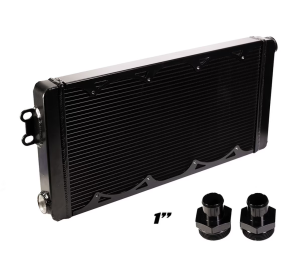 VMP Performance  - VMP Performance Universal Triple Pass Heat Exchanger -20 ORB Inlet/Outlet (Includes 1" Hose Fittings) - Image 2