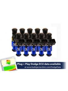 FIC 1200cc High Z Flow Matched EV6 Fuel Injectors for Dodge Viper 2008-2017 - Set of 10