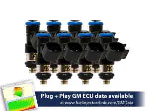 FIC 1200cc High Z Flow Matched EV6 Fuel Injectors for LS Truck/SUV 6.2L 2009-2013 - Set of 8