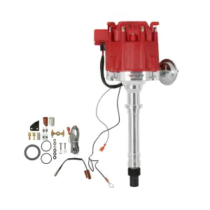 MSD GM HEI Distributor - Iron Melonized Gear w/ 4-Pin Ignition Module