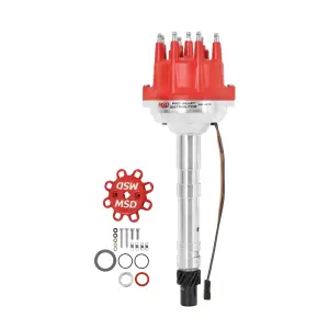 MSD SBC/BBC Pro-Billet Small Diameter Distributor - Iron Melonized Gear (Requires MSD Ignition Control)