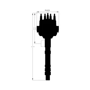 Accufab Racing - MSD SBC/BBC Pro-Billet Small Diameter Distributor - Iron Melonized Gear (Requires MSD Ignition Control) - Image 5