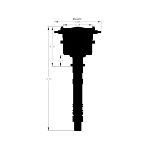 Accufab Racing - MSD SBC/BBC Flat Cap Crank Trigger Locked-Out Distributor - Iron Melonized Gear (Requires MSD Ignition Control & Crank Trigger) - Image 5