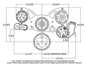 CVF Racing - CVF Chevy Small Block Mid-Mount Serpentine System with AC, Power Steering & Alternator (All Inclusive) - Polished - Image 4