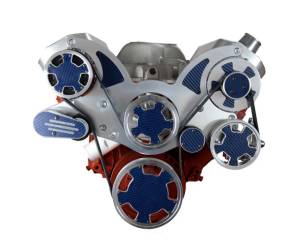 CVF Racing - CVF Chevy Small Block Mid-Mount Serpentine System with AC, PS, & ALT (All Inclusive) - Carbon Fiber - Image 2