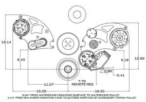 CVF Racing - CVF Wraptor SBC FEAD System For Weiand Roots Blowers With AC, Power Steering & Alternator - Polished - Image 2