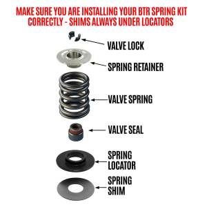 Brian Tooley Racing - BTR Platinum Plus Gen V Dual Spring Valve Springs Kit w/ Titanium Retainers - .685 Lift - Image 2