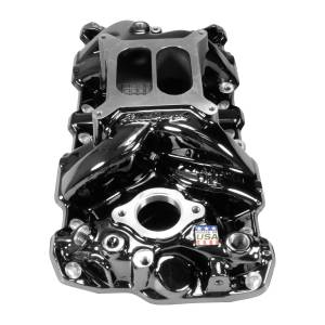 Edelbrock - Edelbrock Performer RPM SBC Dual Plane Black Plasma Intake Manifold - Square Bore - Image 3
