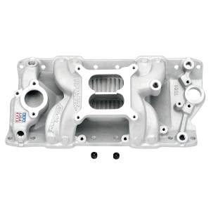 Edelbrock Performer RPM Air-Gap SBC Dual Plane Aluminum Intake Manifold - Square Bore