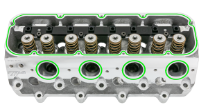 Frankenstein F710 F-Series 287cc LS7 CNC Ported 10 Degree Cylinder Head, 66cc Chambers - Solid Roller (For Shaft Mount Rockers)