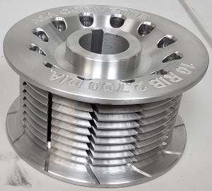 A&A Corvette 10-Rib 2.70" Supercharger Pulley - Cross Cut