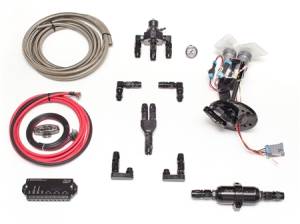 Fore Innovations 99-03 Ford F-150 Short Bed V8 / 99-04 Ford F-150 SVT Lightning L4 Dual Pump Return-Style Fuel System - 1000+rwhp on gas (Regulator AFTER Rails)