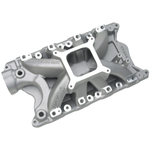 Edelbrock Super Victor Carb 351W Single Plane Intake Manifold W/ 4150 Flange - Satin Finish (9.5" Deck)
