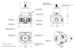 Fore Innovations - Fore Innovation Universal F4i Billet Fuel Pressure Multi-Port Regulator - 25-70psi - Image 5
