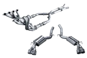 American Racing Headers - ARH 2012-2015 Chevy Camaro ZL1/1LE Long Tube Headers with Catted or Non-Catted X-Pipe & Quad Tip Polished Catback - Image 2
