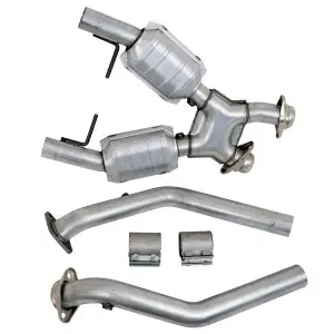 BBK Performance - Ford Mustang GT 4.6L 1996-1998 High Flow Catted X-Pipe 2-1/2" - Image 2