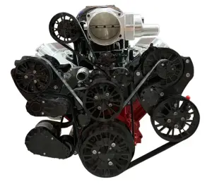 CVF Racing - CVF Reaper LS 10-Rib FEAD System For Whipple 3.0L High Mount Supercharger with Alternator, AC & Power Steering - Black - Image 2