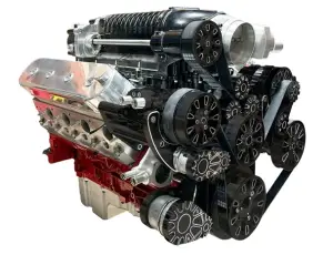 CVF Racing - CVF Reaper LS 10-Rib FEAD System For Whipple 3.0L High Mount Supercharger with Alternator, AC & Power Steering - Black Diamond - Image 3
