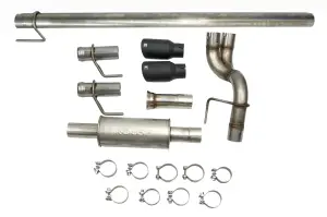 Ford F-150 5.0L V8 2021+ Roush Cat-Back Performance Rear-Exit Exhaust Kit - Black Tips