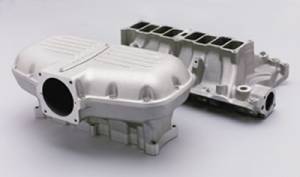 Trick Flow Box-R-Series Intake Manifold Ford 351w Silver