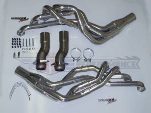 Bassani - Ford Mustang Bassani 1 5/8 to 1 3/4 stepped  Longtubes Headers 86-93 302 With Automatic Ceramic Coated